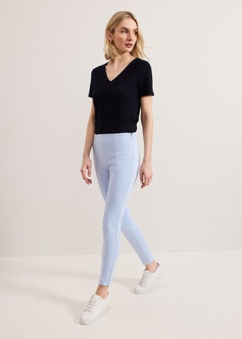 Phase Eight Amina Skinny Trousers Blue Australia | BZ2510739